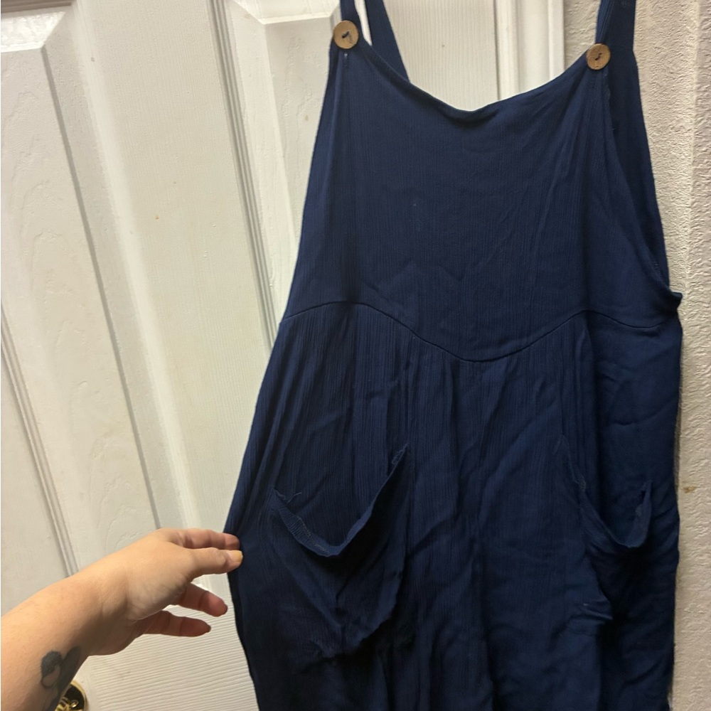 Elegant Navy Blue Women's Dress